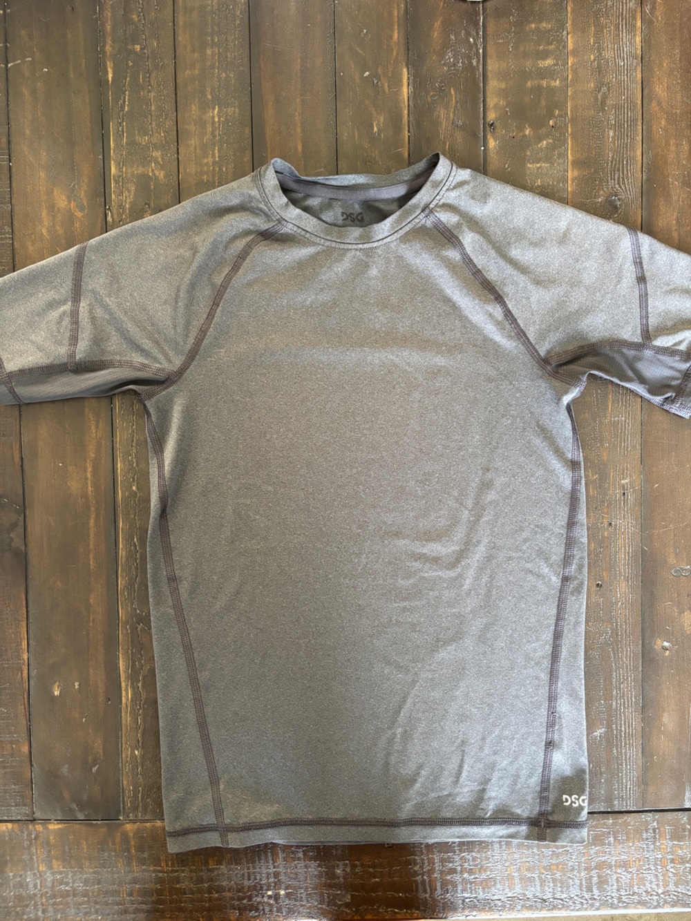 Grey dry-fit shirt